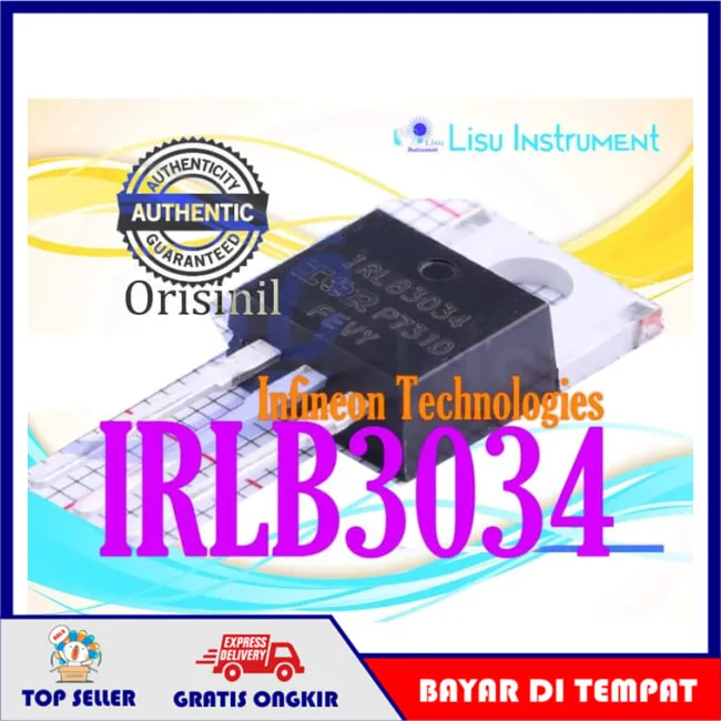 ORIGINAL IRLB3034PBF IRLB3034 N-Channel MOSFET TO-220 Infineon Tech ...