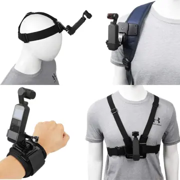 Accessories Set for GoPro Hero 11/10/9/8/7/6/5/4,New Quick Release Head  Strap Mount + Chest Mount Harness + Backpack Clip Holder + 360Rotating  Wrist Strap