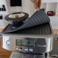 ซิลิโคนเสื่อกาแฟสำหรับ Breville 870880878เครื่องชงกาแฟเอสเพรสโซ่ด้านบนลื่นเสื่อกันฝุ่นเคาน์เตอร์กาแฟอุปกรณ์บาร์