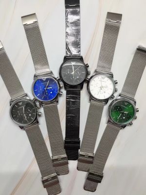 นาฬิกาควอตซ์รุ่นใหม่ปี2021สำหรับผู้ชาย,นาฬิกาแฟชั่นสไตล์คลาสสิกสายสแตนเลสสตีลเข้าได้กับทุกชุดนาฬิกาผู้ชายมีให้เลือกหลายแบบ