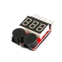 New 1-8S Lipo Li-ion Fe Battery Voltage 2IN1 Indicator Tester Low Voltage Buzzer Alarm For RC Car Boat LED 3.7-30V Dual Speaker WATTY Electronics