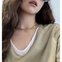 Ins Punk Hip Hop Thick Short Choker Necklace / Simple Minimalist Collar Necklace /Thick Short Choker /cold Chain Link Necklace