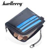 [COD] Baellerry2022 new mens European and simple multi-card chain coin purse retro card bag male