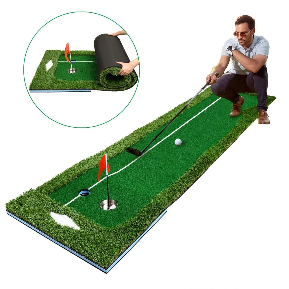 BOBLOV Golf 3M Putting Mat Green Indoor Outdoor Professional Golf Practice  Mat Mini Portable Golf Simulator Training Aid Equipment Game for Home  Office Use | Lazada PH