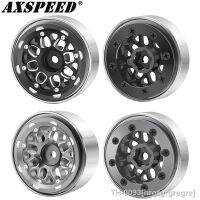 ﹊▩● hrgrgrgregre AXSPEED-Beadlock Roda Rim Alumínio Rodas Hubs para 1/18 TRX4M 1:24 SCX24 Atualizar Peças 1.0 4Pcs