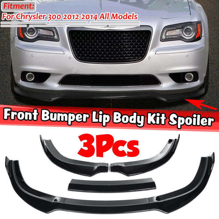 3x Car Lips Splitter Diffuser Lip Spoiler Cover Body Kit Car Front Bumper Lip Deflector Guard