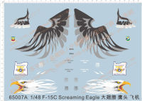 148 F-15C กรีดร้อง Eagle Oregon ANG 75th ครบรอบรุ่น Fighter Water Decal