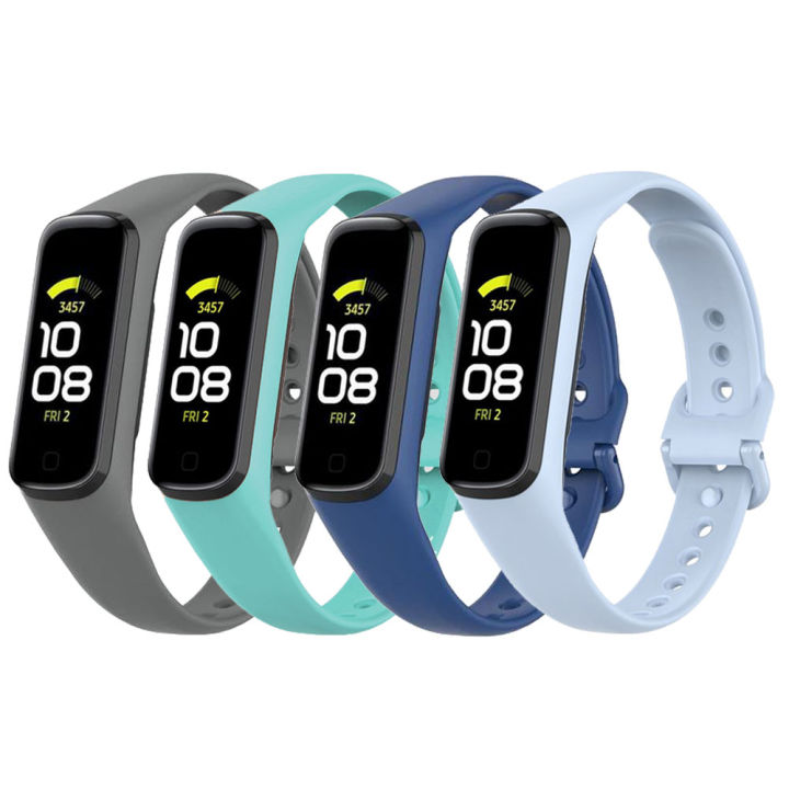 ร้อน-สายนาฬิกาอัจฉริยะซิลิโคน4-in-1สำหรับ-samsung-galaxy-fit-สายรัดข้อมือ-r220-2เส้นสำหรับ-samsung-galaxy-fit-2นาฬิกาข้อมือแบบสมาร์ท