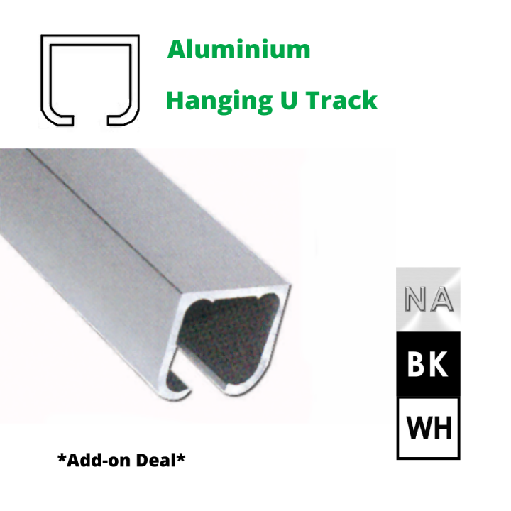 Aluminium Track Hanging U Track Sliding Hanging Door Track Aluminum