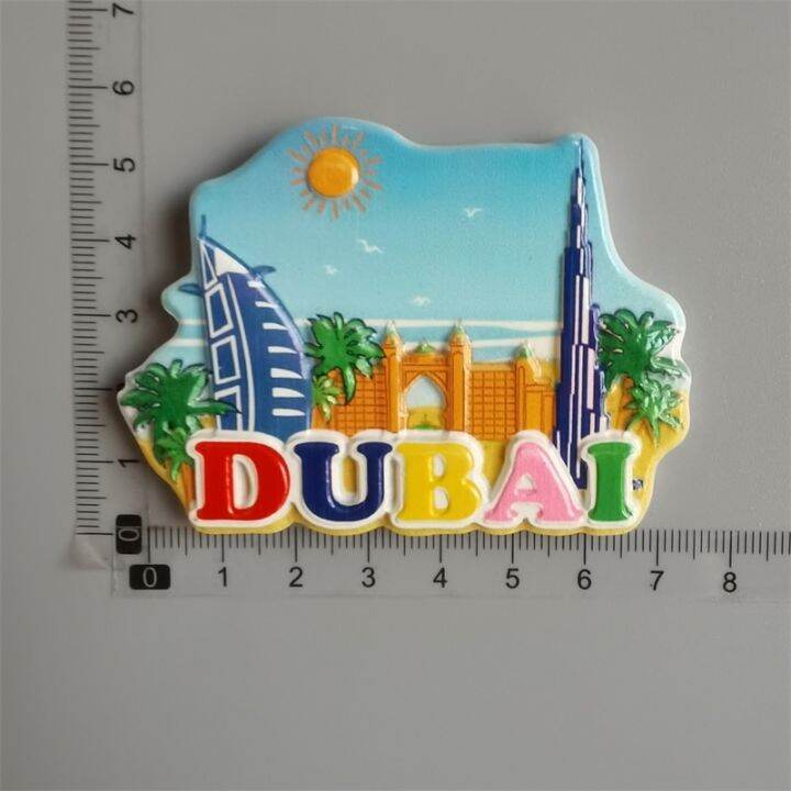 Dubai Tourist Souvenirs Fridge Magnets Khalifa Tower Saudi Arabia ...