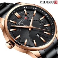 นาฬิกาผู้ชาย CURREN card Ryan 8366 thin waterproof quartz watch with steel belt mens fashion watches business calendar