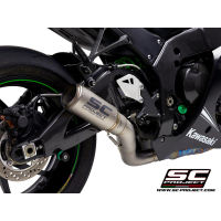 SC-Project ท่อไอเสียสำหรับ KAWASAKI NINJA ZX-10R - RR (2016 - 2020) | CR-T Muffler, Carbon fiber, with Titanium