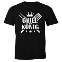 เสื้อยืด พิมพ์ลาย Bbq King Fun แฟชั่นฤดูร้อน สําหรับผู้ชาย  0LKO