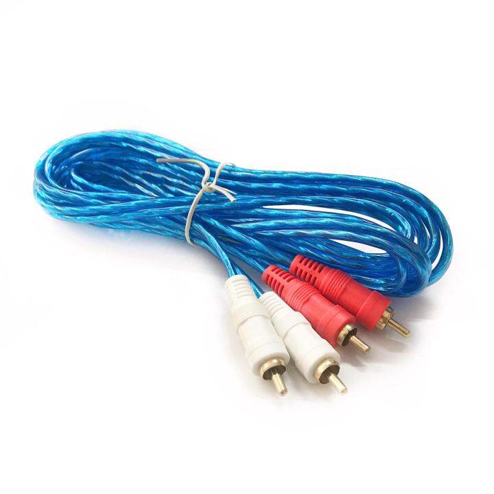 สายสัญญาณเสียง-rca-4-หัว-2r-2r-ดอกบัว-4-หัว