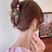 【CW】 Fashion Strawberry Hair Claw for Clamps Crab Metal Ponytail Large Clip Accessories Headwear