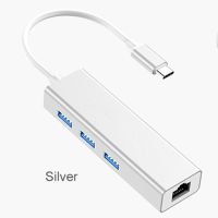 ขายดีรุ่นที่จำกัด USB C ฮับประเภท C ถึง USB USB หลากหลาย3.0ฮับต่อพ่วงแท่นสำหรับ MacBook Pro USB-C 3.0กับ RJ45อุปกรณ์แบ่งสายแลนพอร์ตประเภท C ถึง Rj45 100เมตรฮับ