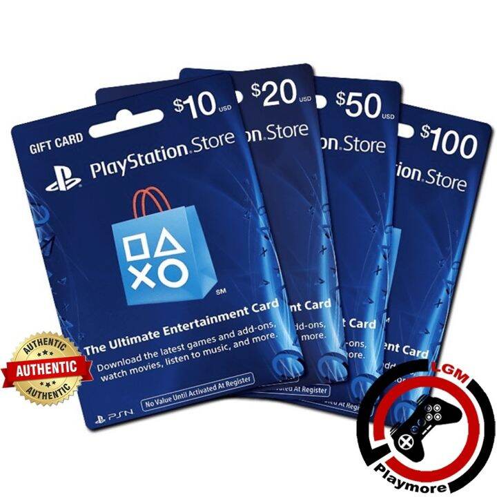 PSN PlayStation Network Gift Codes US SG HK Lazada PH