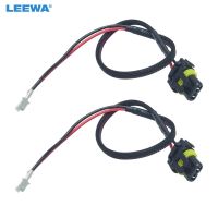 LEEWA 2pc 12V 35W 55W Auto HID Conversion Kit Xenon Lamp Bulb Power Wire Harness Female Plug Cord H11 HID Kit Power Cable