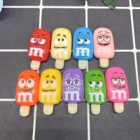 5pcs M Bean Ice Cream Cartoon Cute Refrigerator Magnet Sticker Message Gift Decoration Photo Wall Home Decoration