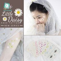 Rocooart Little Daisy Temporary Tattoo Stickers Flower Face Tattoo For Makeup Party Waterproof Fake Tatto Women Girl Hands Taty Stickers