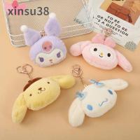 XINSU38 ไม่ซ้ำใคร ตกแต่งกระเป๋า จี้ห้อยกระเป๋า ดีไซน์ลายการ์ตูน เมโลดี้ Cinnamoroll คุโรมิ ผ้าฝ้าย PP เครื่องประดับพวงกุญแจรถ พวงกุญแจสไตล์เกาหลี พวงกุญแจผู้หญิง ตุ๊กตาพวงกุญแจตุ๊กตา