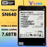 KÈM CARD PCIe X4 Ổ Cứng SSD Western Digital SN640 7.68TB NVMe 2.5 Inch U.2