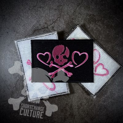 ตัวรีดติดเสื้อ ตัวรีดลายปัก อาร์มปัก Love You Till Death Patch - 7cm(L)x9cm(W)