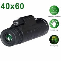 ZZOOI 40X60 HD Professional Monocular Telescope Camera Zoom Starscope Tripod Telescope Phone Clip For Outdoor Hunting Animal Watching