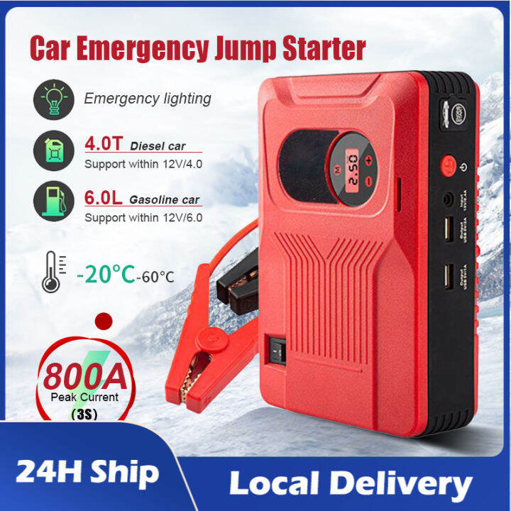 99800mAh Multi-Function 12V Car Jump Starter Emergency Power Bank ...