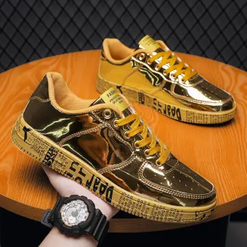 Gold glitter sale canvas shoes