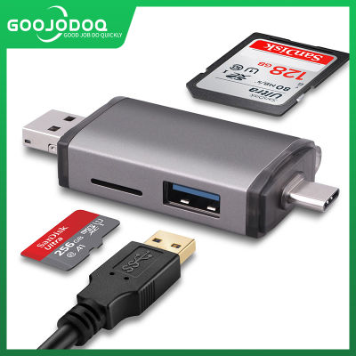 GOOJODOQเครื่องอ่านการ์ดMicro USB 2.0 Type CถึงSD Microการ์ดความจำอะแดปเตอร์อุปกรณ์เสริมOTG Cardreaderหน่วยความจำอัจฉริยะการ์ดรีดเดอร์SDเครื่องอ่านการ์ด