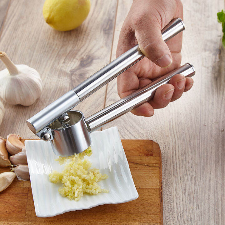 Large garlic press stainless steel IKEA garlic masher garlic peeler