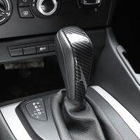 ﹊☌▽ Carbon Fiber Car Gear Shift Knob Cover Shell Protection Trim Sricker for BMW XI 1 3 Series E91 E90 E93 2006-2012 Accessories