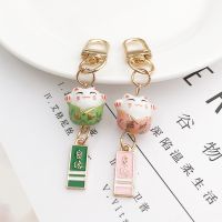 【CW】 New Neko Ceramics Keychain Car Pendent Accessories