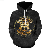 Route 66 Highway 3D Printed Hoodie Hoodies Mens Sweatshirt Fashion America 66 Letters Hooded Streetwear Men Clothing {plenty}