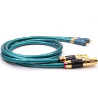 0.5M-2M High Purity 1 pair Ortofon Hifi Gold Carbon fiber XLR Female to RCA Male Cable OCC Interconnect cable line wire