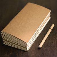 1Pcs Cowhide Paper Notebook Blank Notepad Book Vintage Soft Copybook Daily Memos Kraft Cover Journal Notebook Note Books Pads