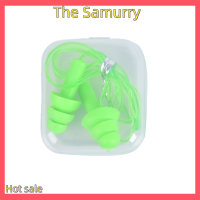 Samurry ✨Hot Sale✨ Car 【MXI】 ที่อุดหูเป่าลดเสียงรบกวนซิลิโคนอ่อนนุ่มที่อุดหูเชือกพีวีซีที่อุดหูป้องกัน