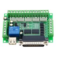 Driver Board for MACH3 Engraving Machine 5 Axis CNC Breakout Board with Optical Coupler for Stepper Motor Drive