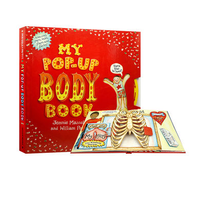 Original English my pop up body Book Childrens body mystery popular science human body mechanism three-dimensional book 3D operation toy book encyclopedia knowledge interesting enlightenment reading picture book