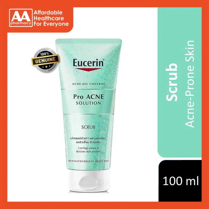 Eucerin Pro Acne Solution Face Scrub 100mL Lazada