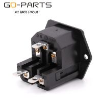 ;[-./ GD-PARTS Double Fuses Power Plug Connector IEC320 C14 Mains AC Power Socket Receptacle With Fuse Holder AC250V 10A CCC CE TUV