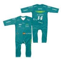 Spring And Autumn New Baby Boy And Girls F1 Racing Outdoor Extreme Sports All-in-one Caby Jumpsuit 14 Driver Alonso Fan Clothing