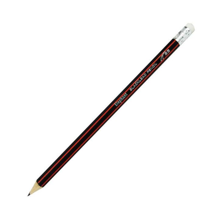 ดินสอ-ดินสอไม้-ดินสอดำ-2b-12-แท่ง-ตราช้าง