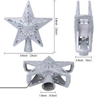 ；‘。、’ Ourwarm Star Christmas Tree Topper LED Star Top Snowflake Projector Christmas Tree Decor Holiday XMAS Party Hanging Ornament