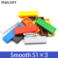 200Pcs Smooth 1X3จุด DIY บล็อกตัวต่อบางรูปการศึกษาของเล่นสร้างสรรค์สำหรับเด็กขนาดใช้งานร่วมกับ63864อิฐ