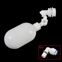 1/4" Inlet White Plastic Adjustable Auto Fill Float Ball Valve Water Control Switch for Water Tower Water Tank Float Valve Plumbing Valves