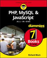 หนังสืออังกฤษใหม่ Php, Mysql, &amp; Javascript All-in-one for Dummies (For Dummies (Computer/tech)) [Paperback]