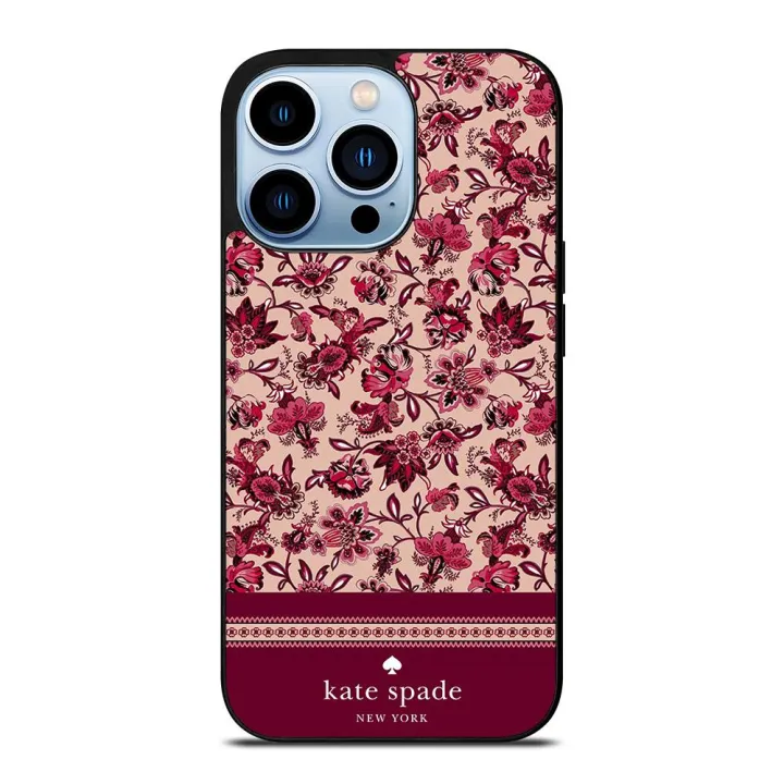 Kate Spades Flower Vintage Phone Cases For iPhone 13 Pro Max 8 12Pro X