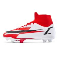 2023 New High Ankle Anti-Slip Football Boots Men Boys Soccer Shoes Chuteira Campo TF/AG Football Sneaker Futsal Training Shoes